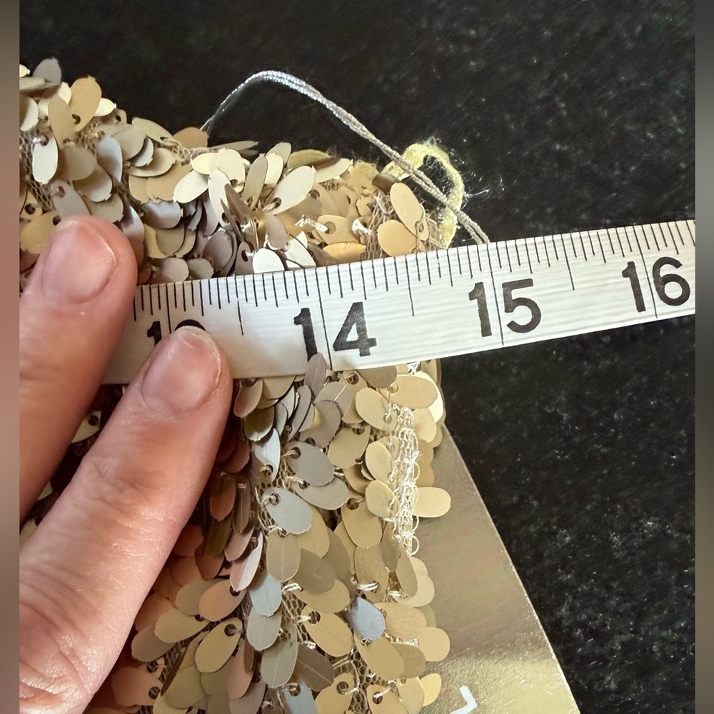 Sparkle and Fade Gold Sequin Mini Strapless Tube Dress Women’s Size 4 NWT - Picture 9 of 10